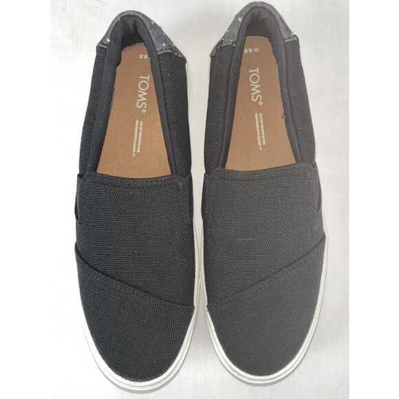TOMS Luca Slip-on Women’s Size 6.5 Black Fabric NEW WITH TAGS - Picture 9 of 9